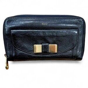 Chloé Black and Gold Zipper Detail